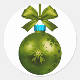 Sticker Rond joyeux nouvel an 2022 ornament classique rond auto