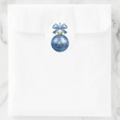 Sticker Rond joyeux nouvel an 2022 ornement (Sac)