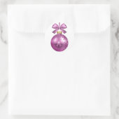 Sticker Rond joyeux nouvel an 2022 ornement (Sac)