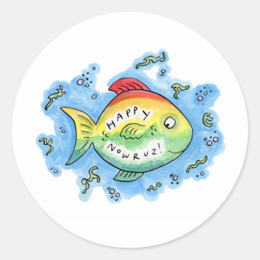 Sticker Rond Joyeux Nowruz (Devant)