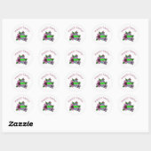 Sticker Rond Joyeux Oeuf de Pâques (Feuille)