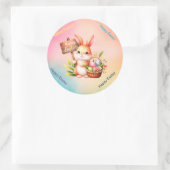 Sticker Rond Joyeux Pâques (Sac)