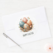 Sticker Rond Joyeux Pâques (Enveloppe)