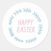Sticker Rond Joyeux Pâques (Devant)