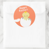 Sticker Rond Joyeux Pâques (Sac)
