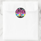 Sticker Rond Joyeux Pâques (Sac)