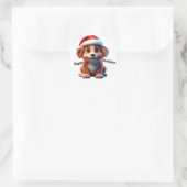 Sticker Rond Joyeux Pawliday (Sac)