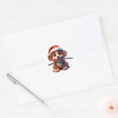 Sticker Rond Joyeux Pawliday (Enveloppe)