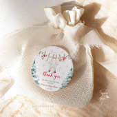 Sticker Rond Joyeux petit Baby shower