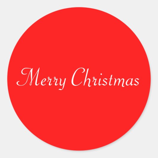 Sticker Rond Joyeux phoque de Noël (Devant)