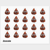 Sticker Rond joyeux pote emoji (Feuille)