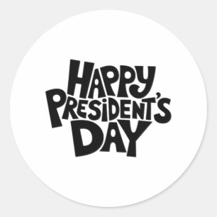 Sticker Rond Joyeux President's Day Classic