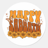 Sticker Rond Joyeux Sabbat (Devant)