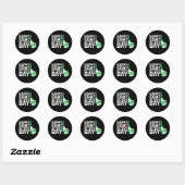 Sticker Rond Joyeux Saint Casquette Trick's Day St patrick de h (Feuille)
