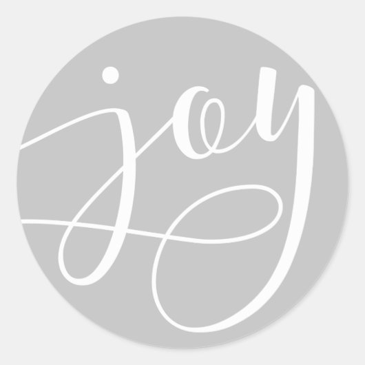 Sticker Rond Joyeux Script (Devant)
