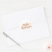 Sticker Rond Joyeux Thanksgiving (Enveloppe)