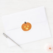 Sticker Rond Joyeux thème Halloween (Enveloppe)