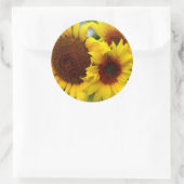 Sticker Rond Joyeux tournesols (Sac)