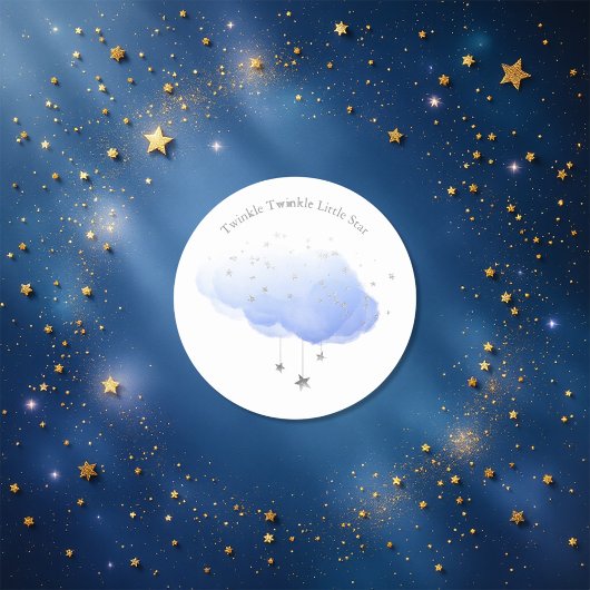 Sticker Rond Joyeux Twinkle Little Star