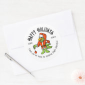 Sticker Rond Joyeux vacances Eagle Grinch Educator (Enveloppe)