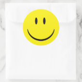 Sticker Rond Joyeux visage (Sac)