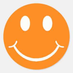 Sticker Rond Joyeux visage
