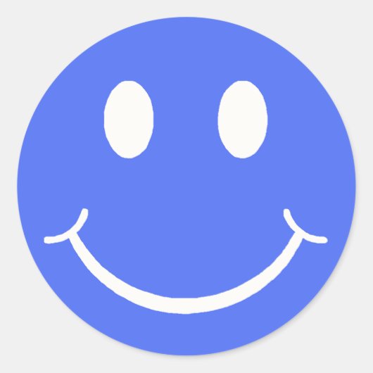 Sticker Rond Joyeux visage (Devant)