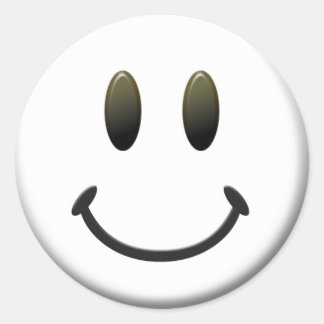 Sticker Rond Joyeux visage