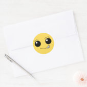 Sticker Rond Joyeux visage 5 (Enveloppe)