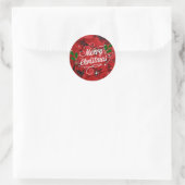 Sticker Rond Joyeux voeux de Noël (Sac)