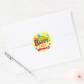 Sticker Rond Joyful First Birthday T-shirts et cadeaux (Enveloppe)