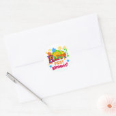 Sticker Rond Joyful First Birthday T-shirts et cadeaux (Enveloppe)