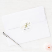 Sticker rond Joyful Holiday (Enveloppe)