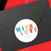 STICKER ROND JOYRY LOVE JOY | NOËL COLORÉ