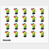 Sticker Rond Joystick Arcade (Feuille)