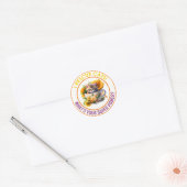 STICKER ROND J'SECOURT CATS ! (Enveloppe)