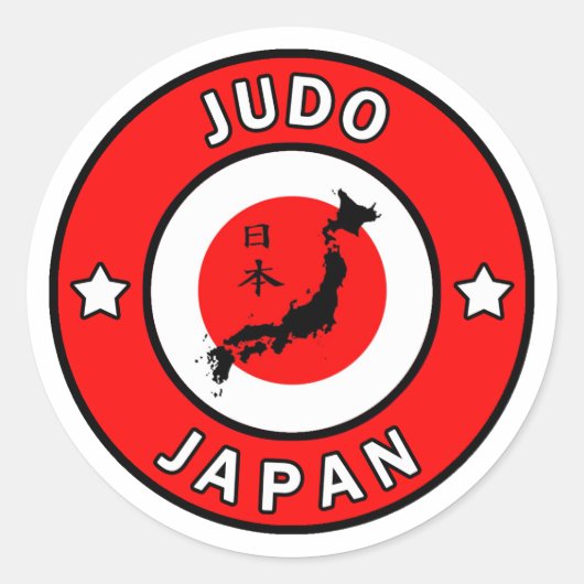 Sticker Rond Judo (Devant)