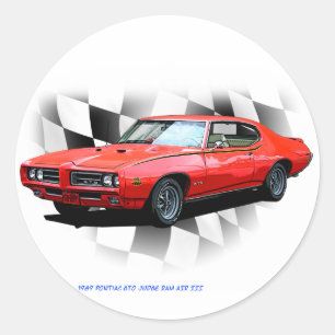 Sticker Rond Juge 1969 de Pontiac GTO