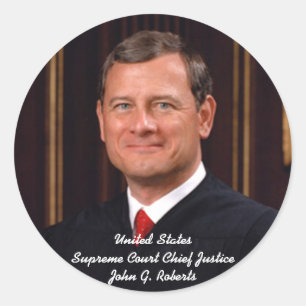 Sticker Rond Juge en chef John G. Roberts