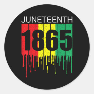Sticker Rond Juillet Parce Que Mon Ancêtre N'Était Pas Libre Af