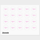 Sticker Rond Juliana Classic Style Nom (Feuille)