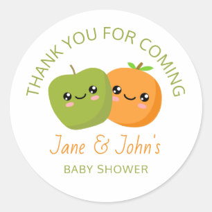 Sticker Rond Jumeaux Baby showers