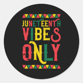 Sticker Rond Jumelage Africain-Américain S Seulement 1865