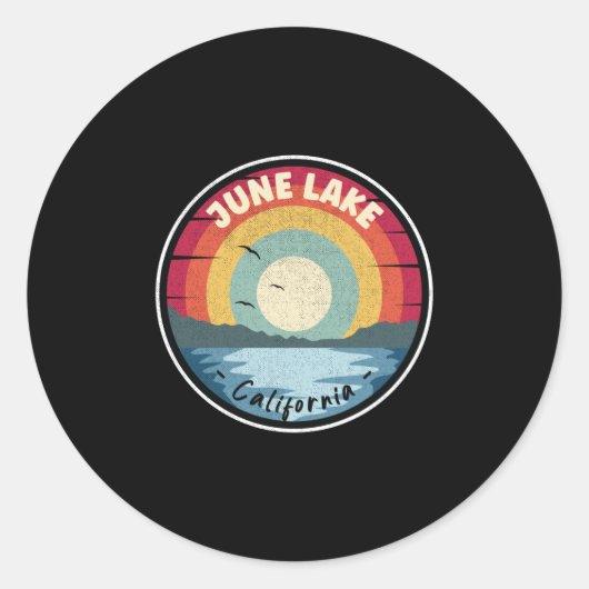 Sticker Rond June Lake Californie (Devant)