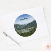 Sticker Rond Juneau (Alaska) (Enveloppe)