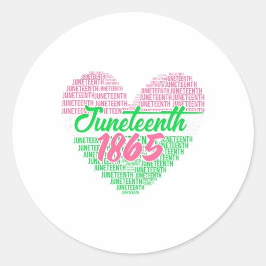 Sticker Rond Junetdix Aka Love Heart (Devant)