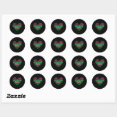 Sticker Rond Junetdix Aka Love Heart (Feuille)