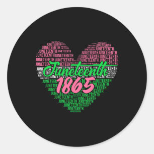 Sticker Rond Junetdix Aka Love Heart