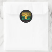 Sticker Rond Juneteenth 1865 19 juin Graphique De liberté (Sac)