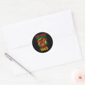 Sticker Rond Juneteenth 1865 Tout-petits Garçon Dabbing Prince (Enveloppe)